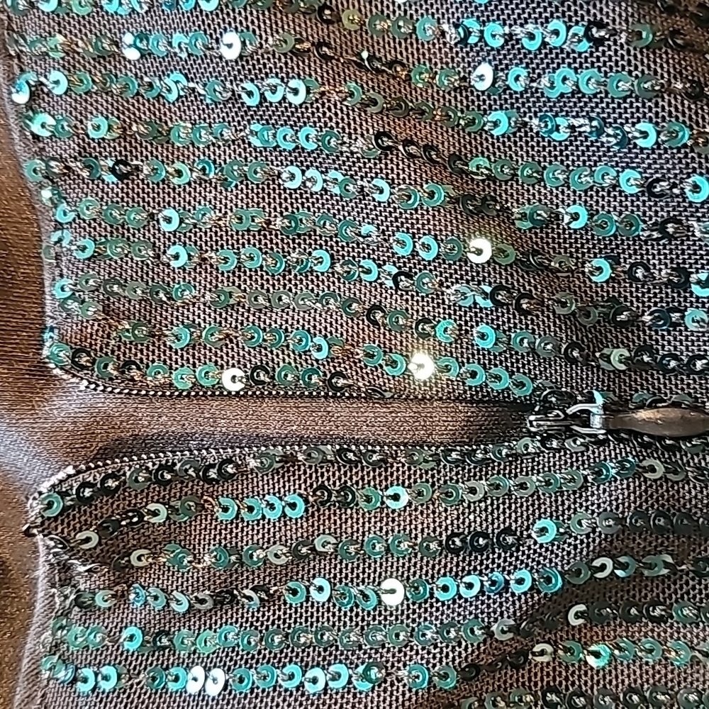 Shein Joyfunear Tie Backless Split-Hem Sequin Bod… - image 6